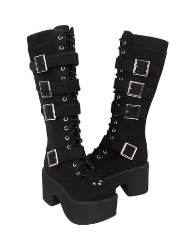 Angelic Imprint~Punk Lolita 8CM Heel Platform Shoes High Boots