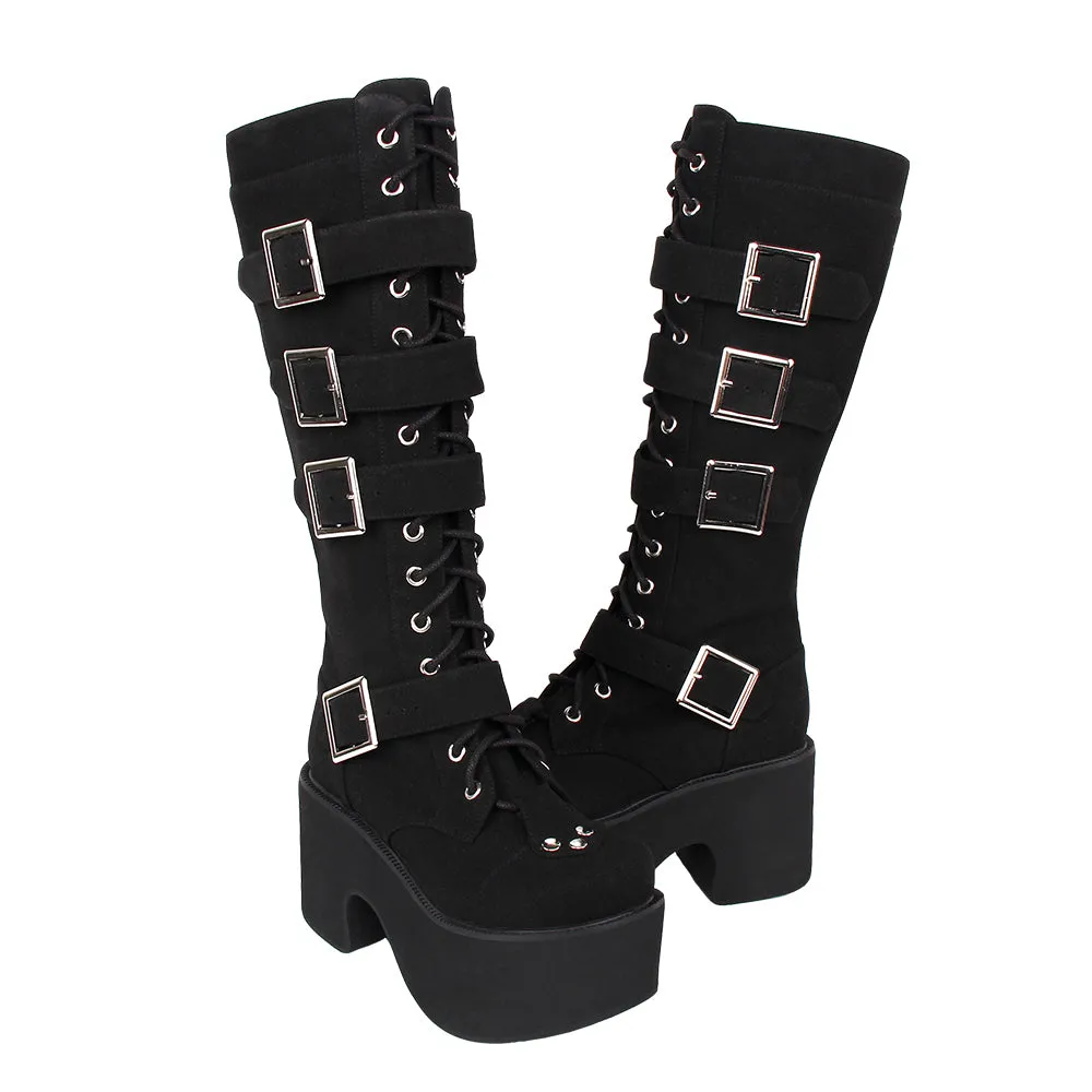 Angelic Imprint~Punk Lolita 8CM Heel Platform Shoes High Boots