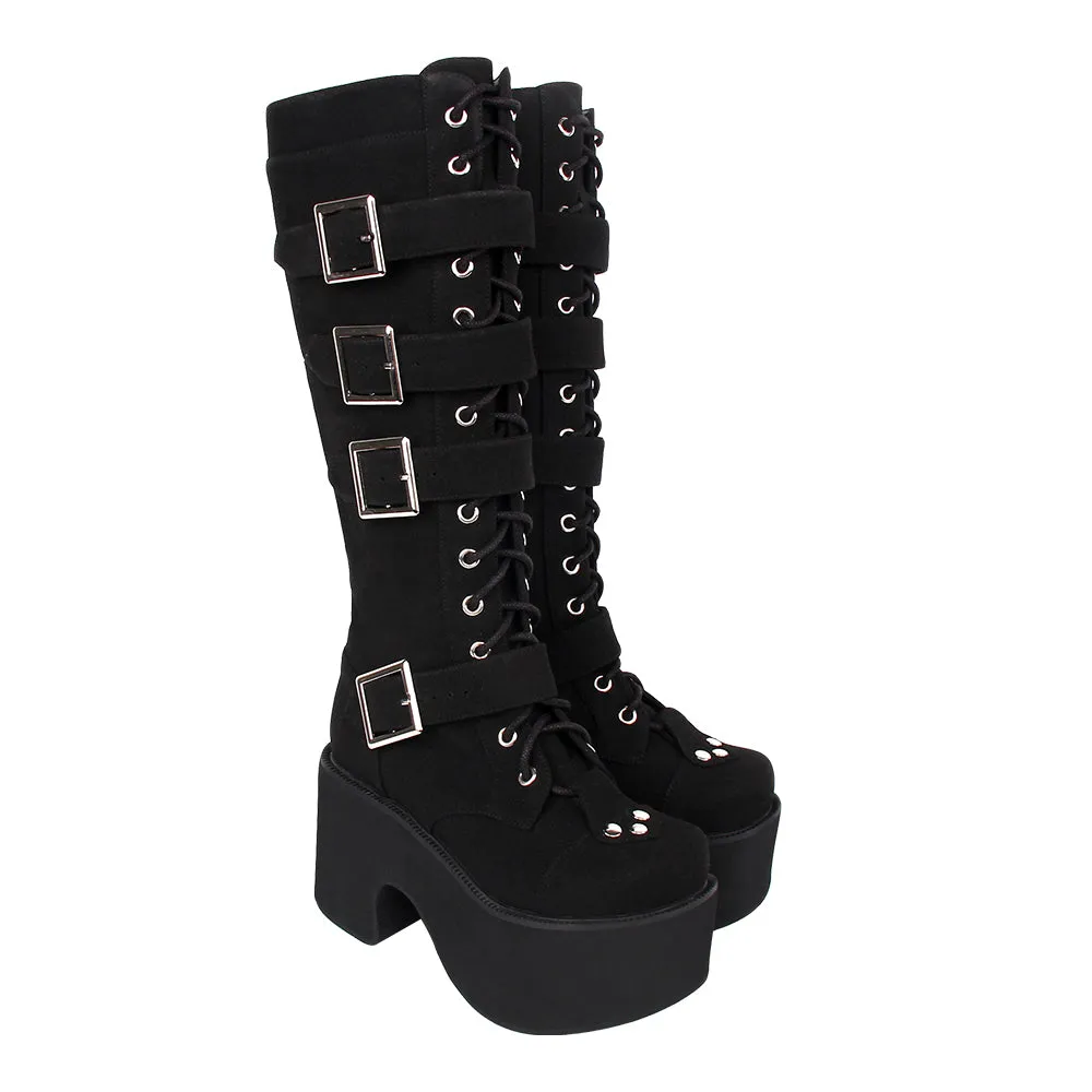 Angelic Imprint~Punk Lolita 8CM Heel Platform Shoes High Boots
