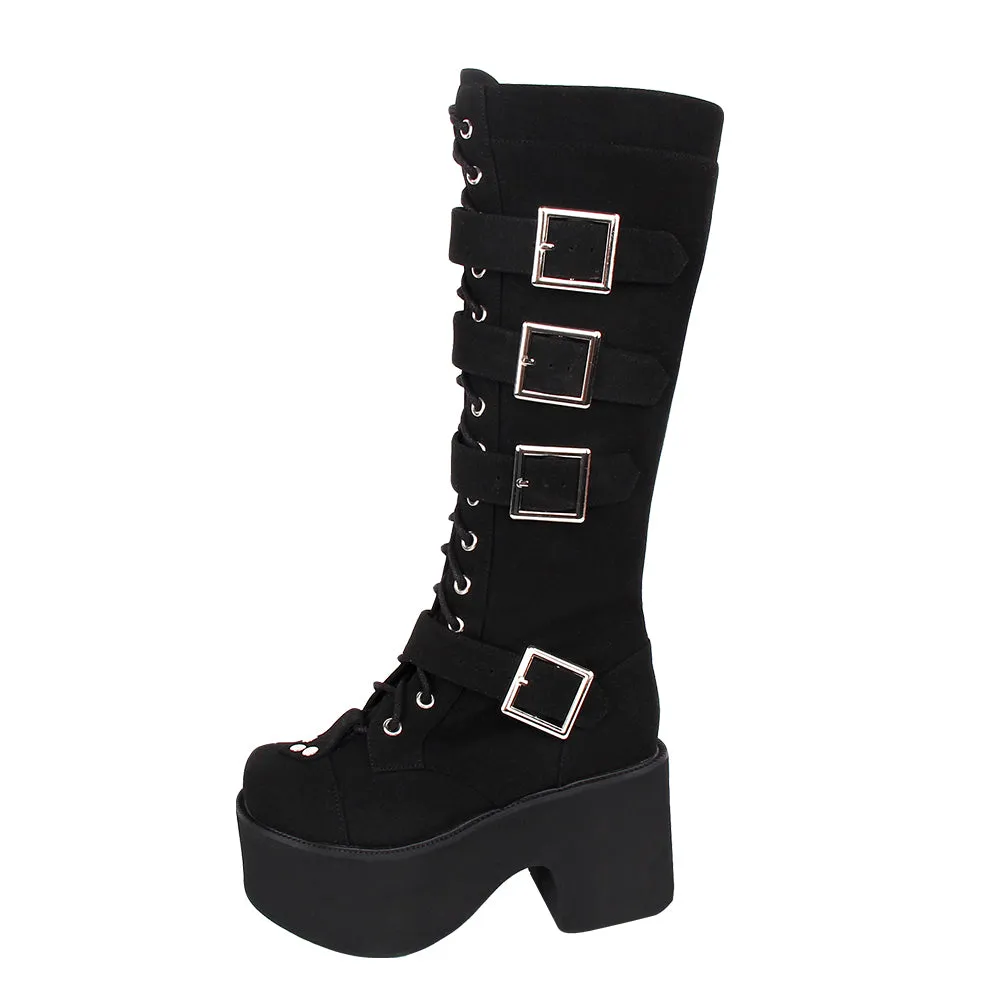 Angelic Imprint~Punk Lolita 8CM Heel Platform Shoes High Boots
