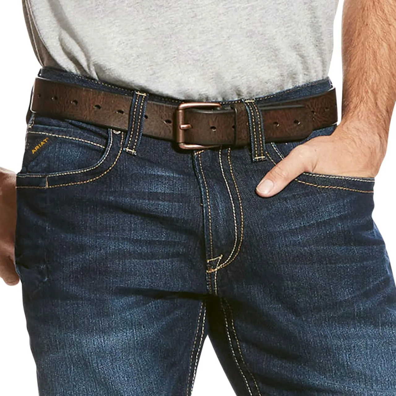 Ariat Men's Rebar M4 Relaxed DuraStretch Basic Boot Cut Jean