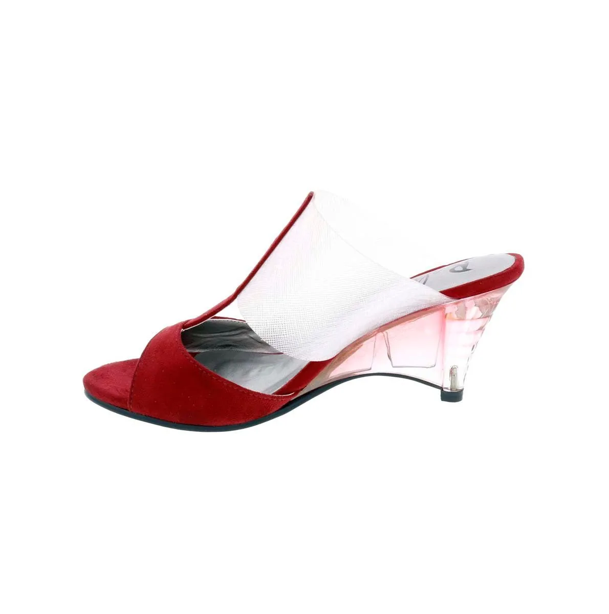 Bellini Iran Women T-strap Sandals In Lucite/wine Microsuede