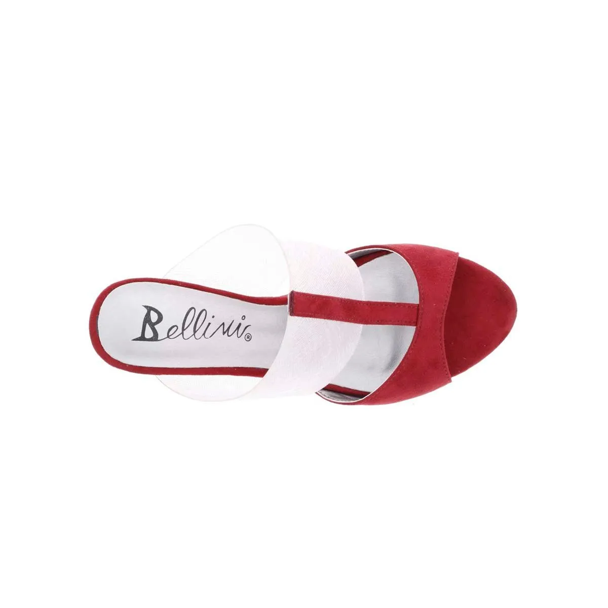 Bellini Iran Women T-strap Sandals In Lucite/wine Microsuede