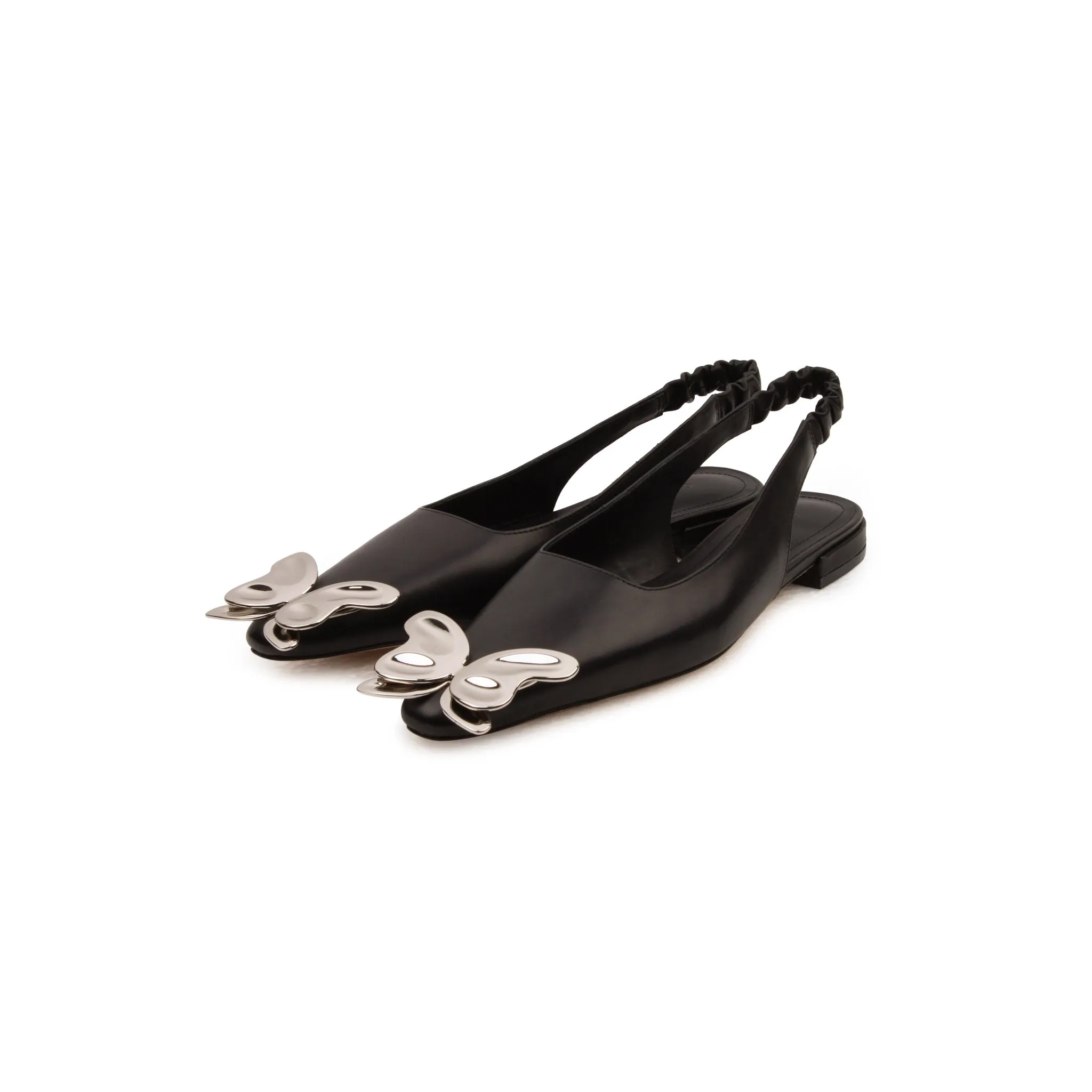 Black Butterfly Decorated Flats