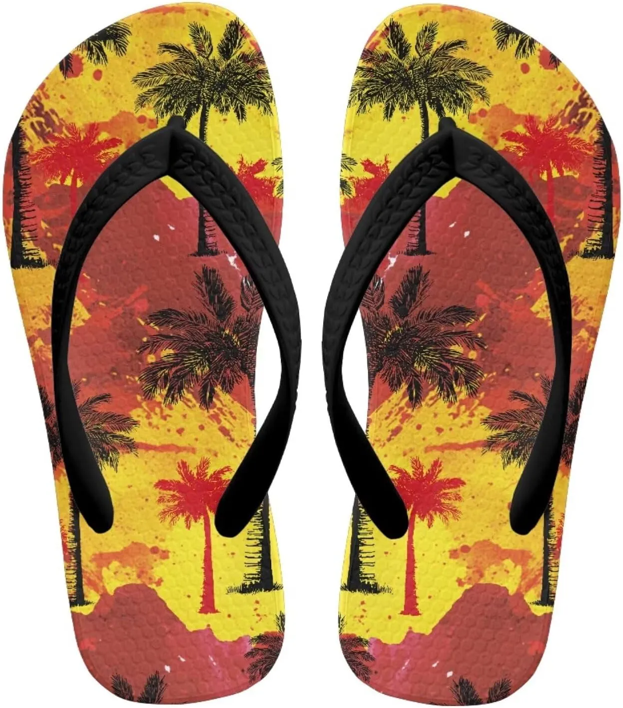 Boy Girls Beach Sandal Hawaiian Trendy Slip-on Flip-Flop Sandals for Swim Pool