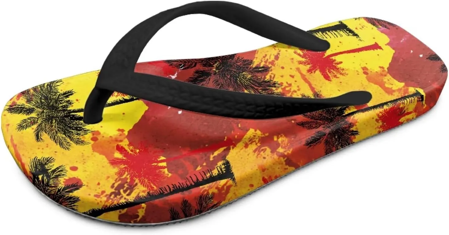 Boy Girls Beach Sandal Hawaiian Trendy Slip-on Flip-Flop Sandals for Swim Pool