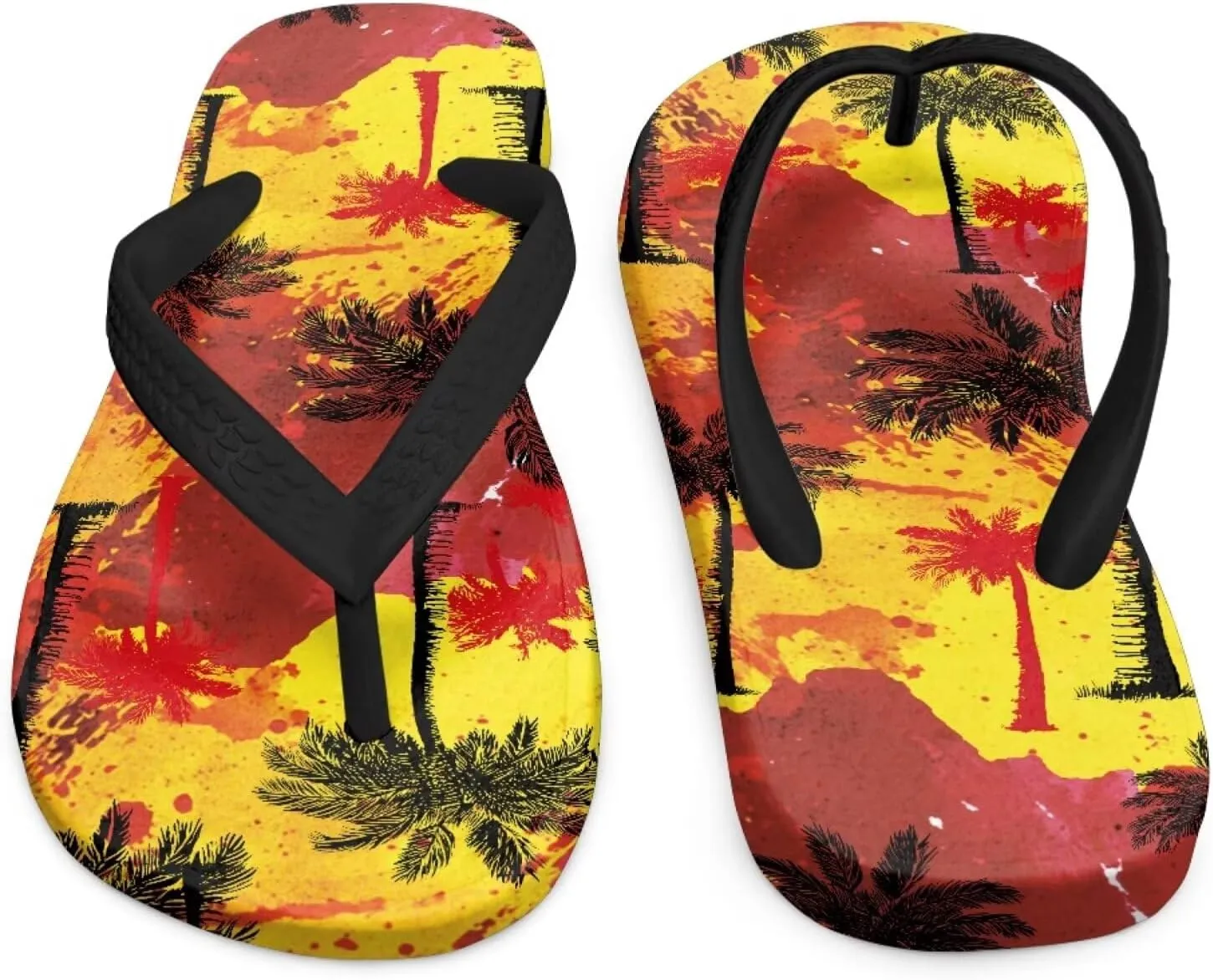 Boy Girls Beach Sandal Hawaiian Trendy Slip-on Flip-Flop Sandals for Swim Pool