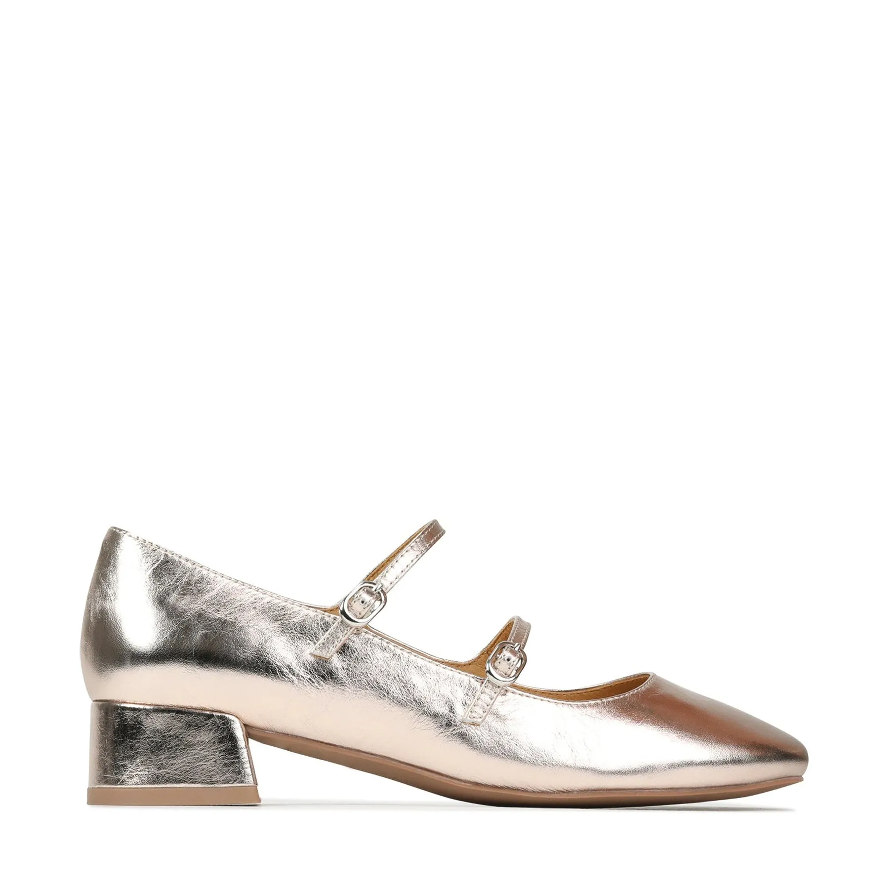 CESSIE LEATHER MARY JANE HEELS