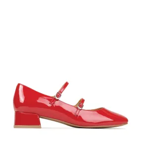 CESSIE LEATHER MARY JANE HEELS