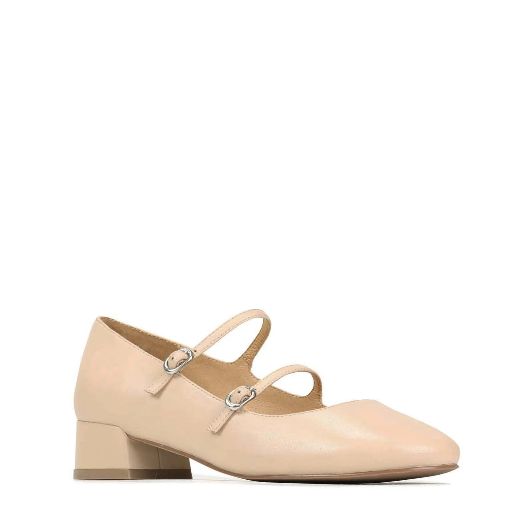 CESSIE LEATHER MARY JANE HEELS