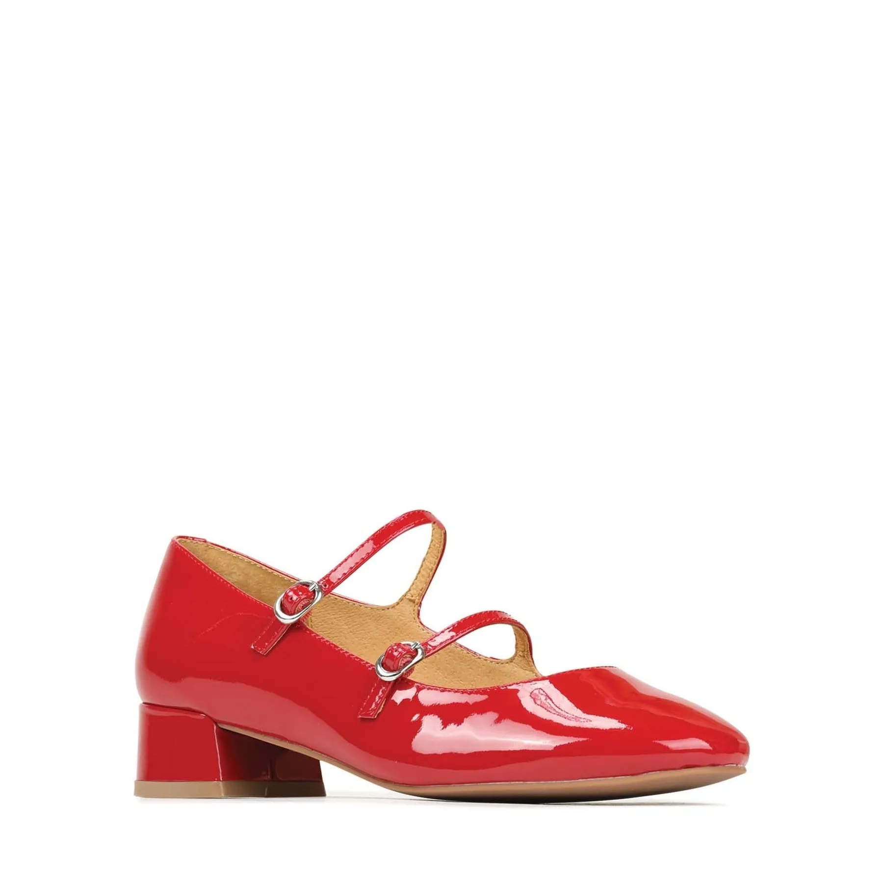 CESSIE LEATHER MARY JANE HEELS
