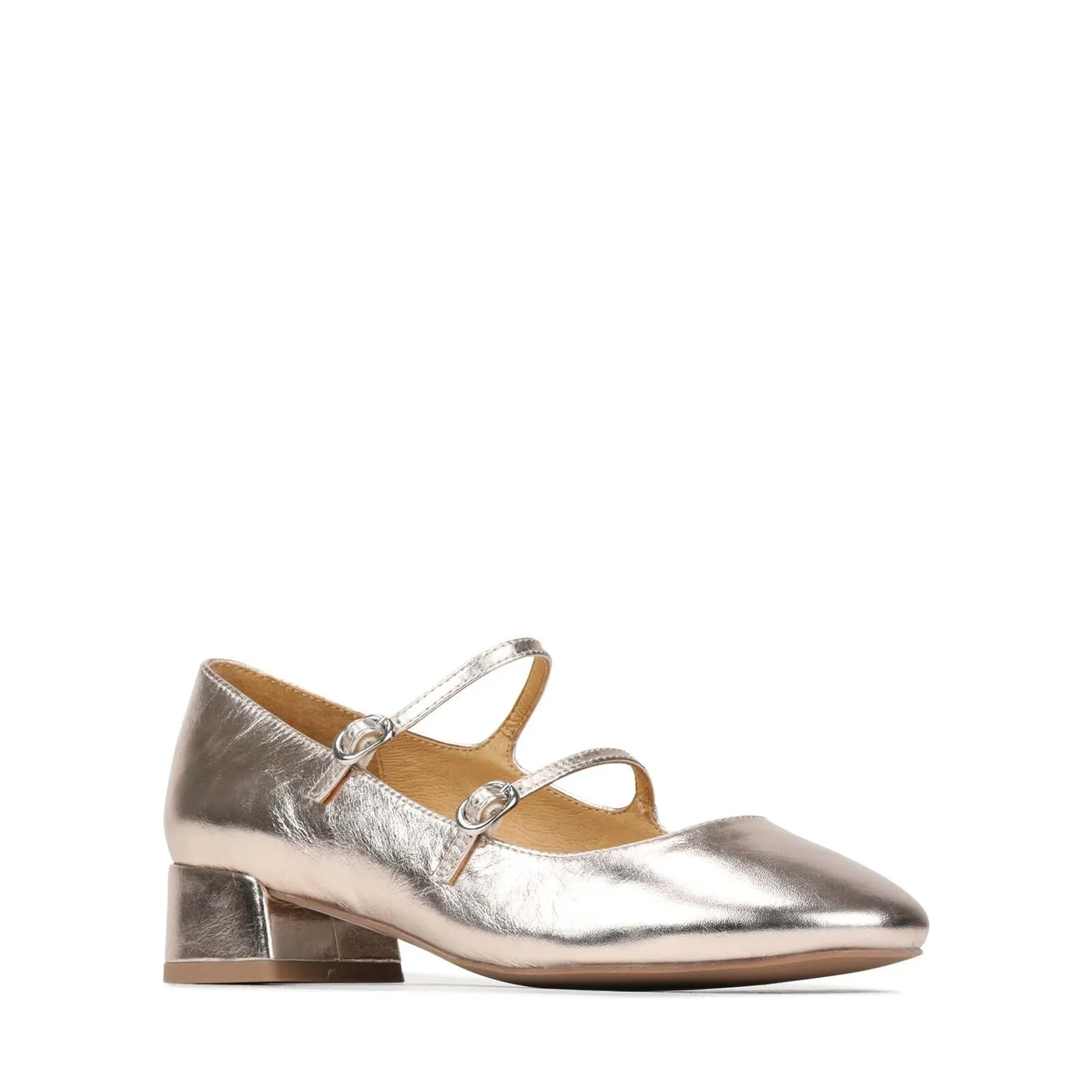 CESSIE LEATHER MARY JANE HEELS