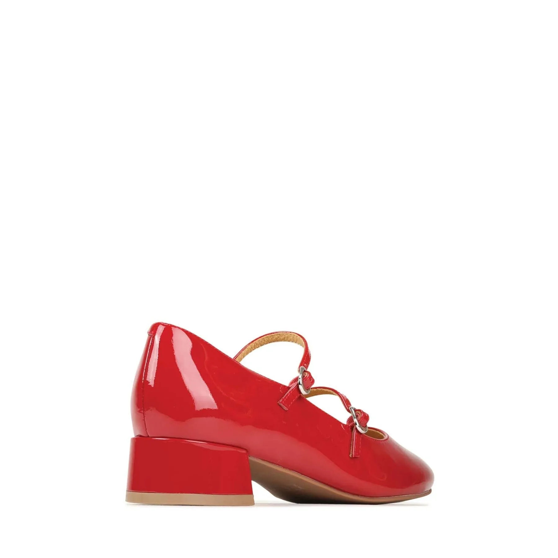 CESSIE LEATHER MARY JANE HEELS