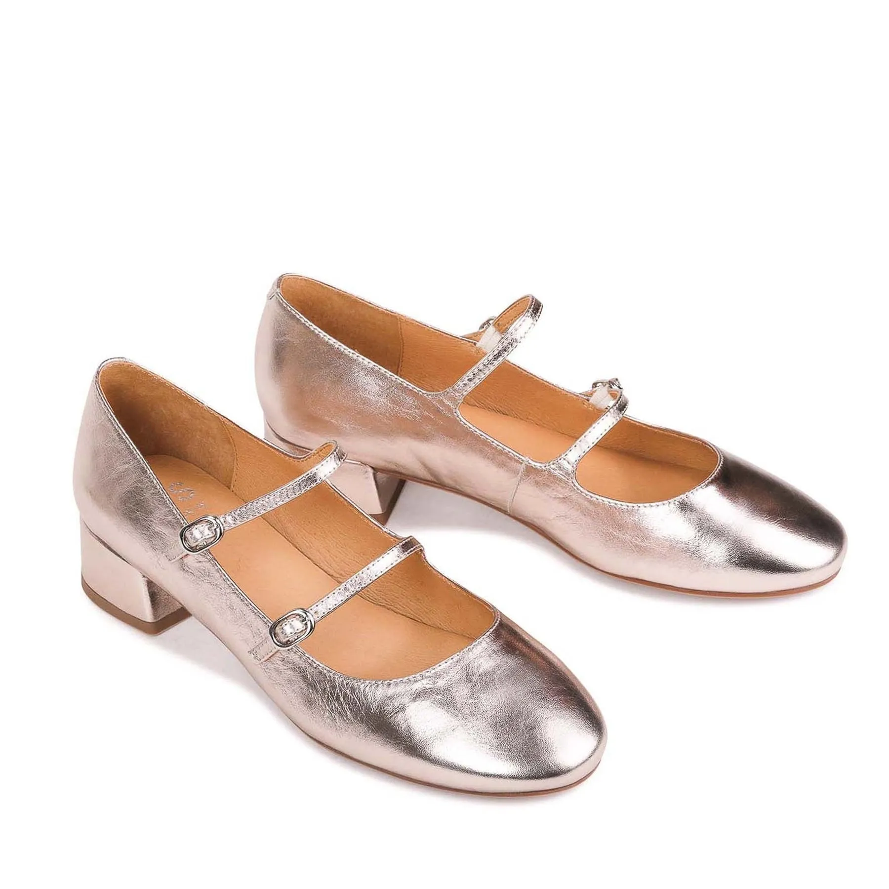 CESSIE LEATHER MARY JANE HEELS