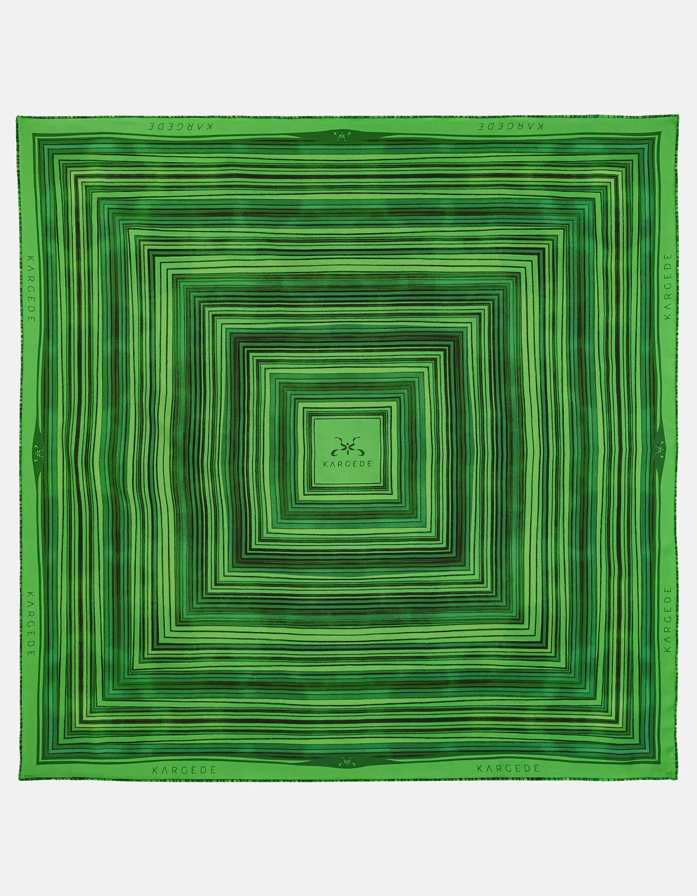 Dalarna Silk Scarf Green