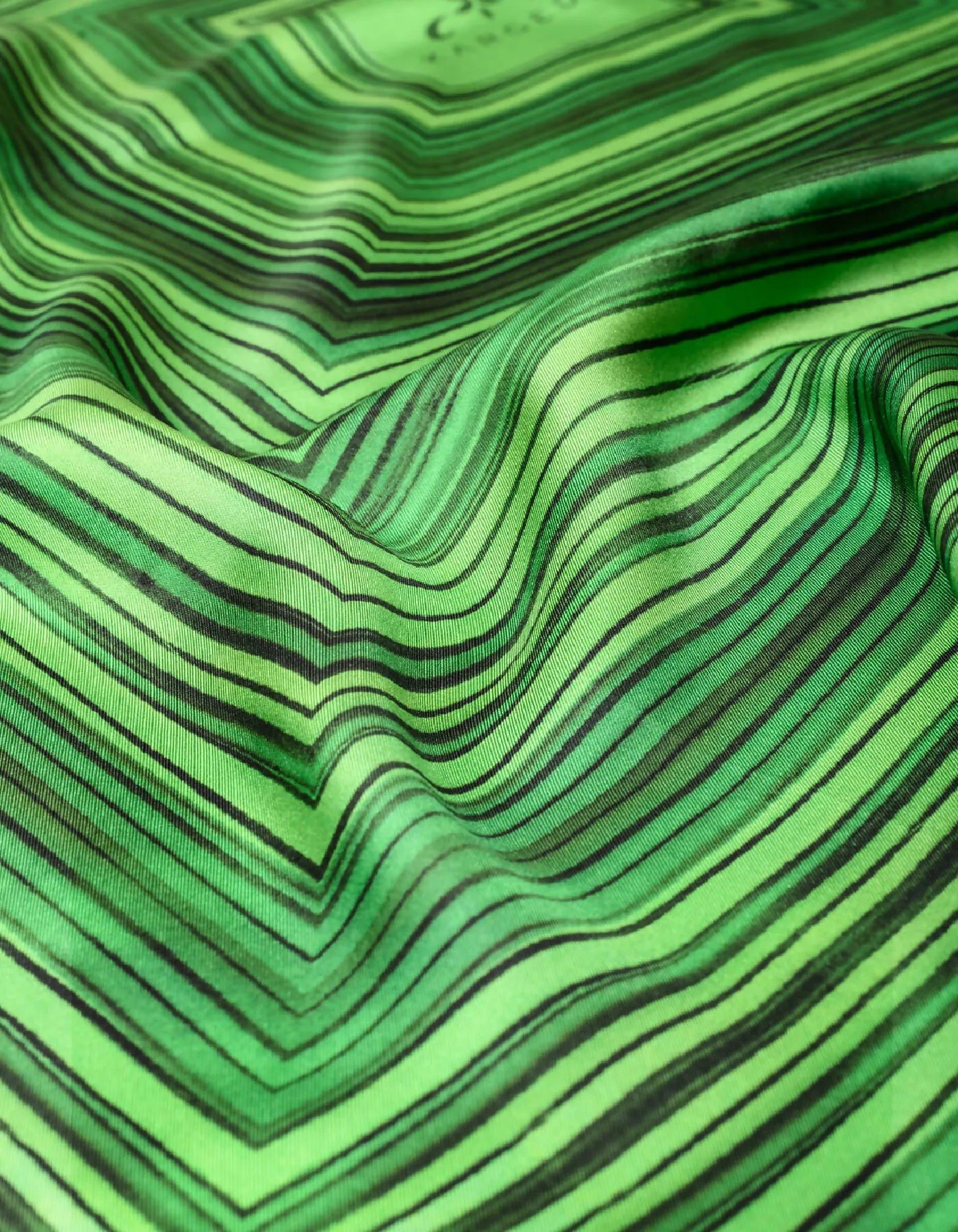Dalarna Silk Scarf Green