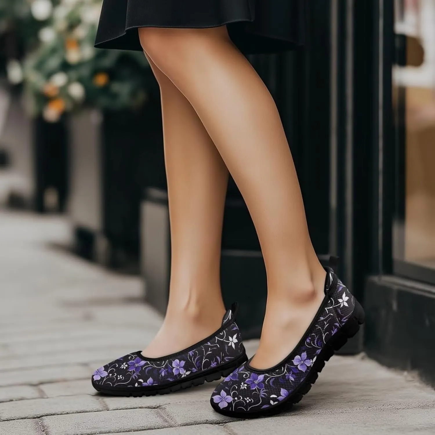 Doojoayie Ladies Slip On Shoes Trendy Loafers for Women Daily Business Wedding Wear