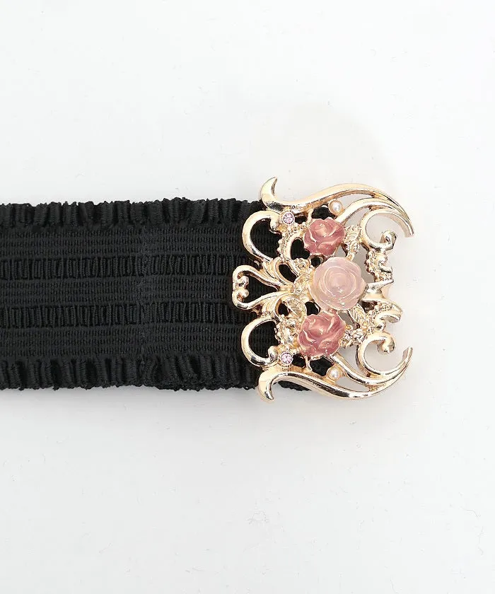 Elegant Rose Elastic Belt
