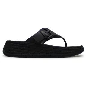 FitFlop F Mode Adjustable Flatform Toe Post Leather Women's Toe Post Sandals