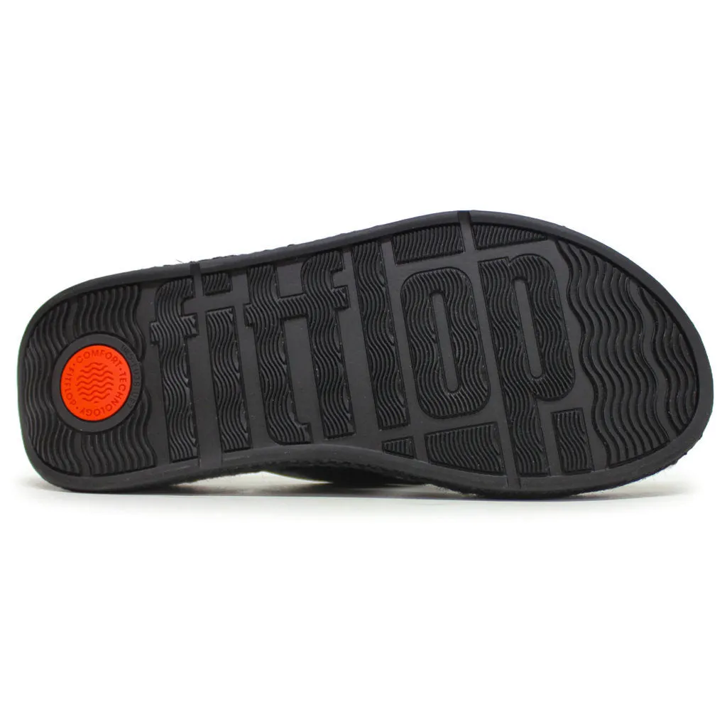 FitFlop F Mode Adjustable Flatform Toe Post Leather Women's Toe Post Sandals