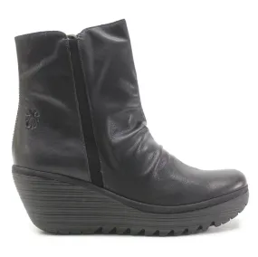 Fly London Yopa461Fly Mousse Oil Suede Women's Wedge Heel Ankle Boots