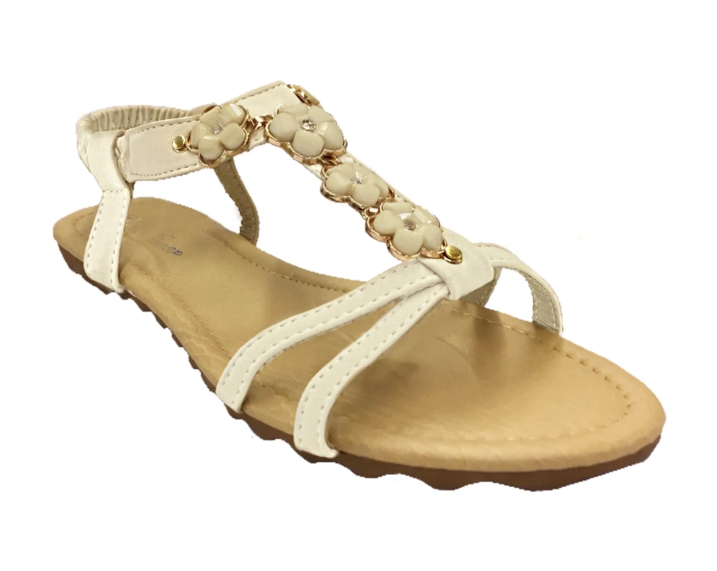 Gold Petal Flourishing Sandals