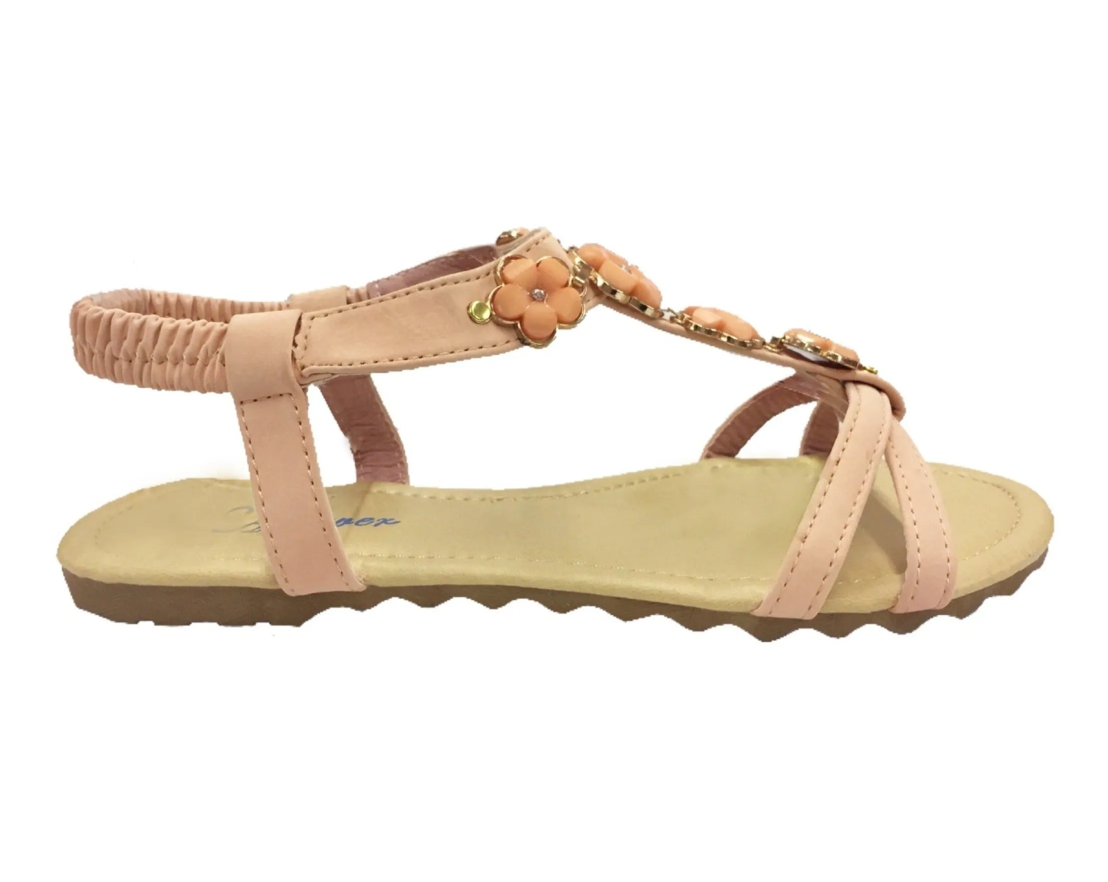 Gold Petal Flourishing Sandals