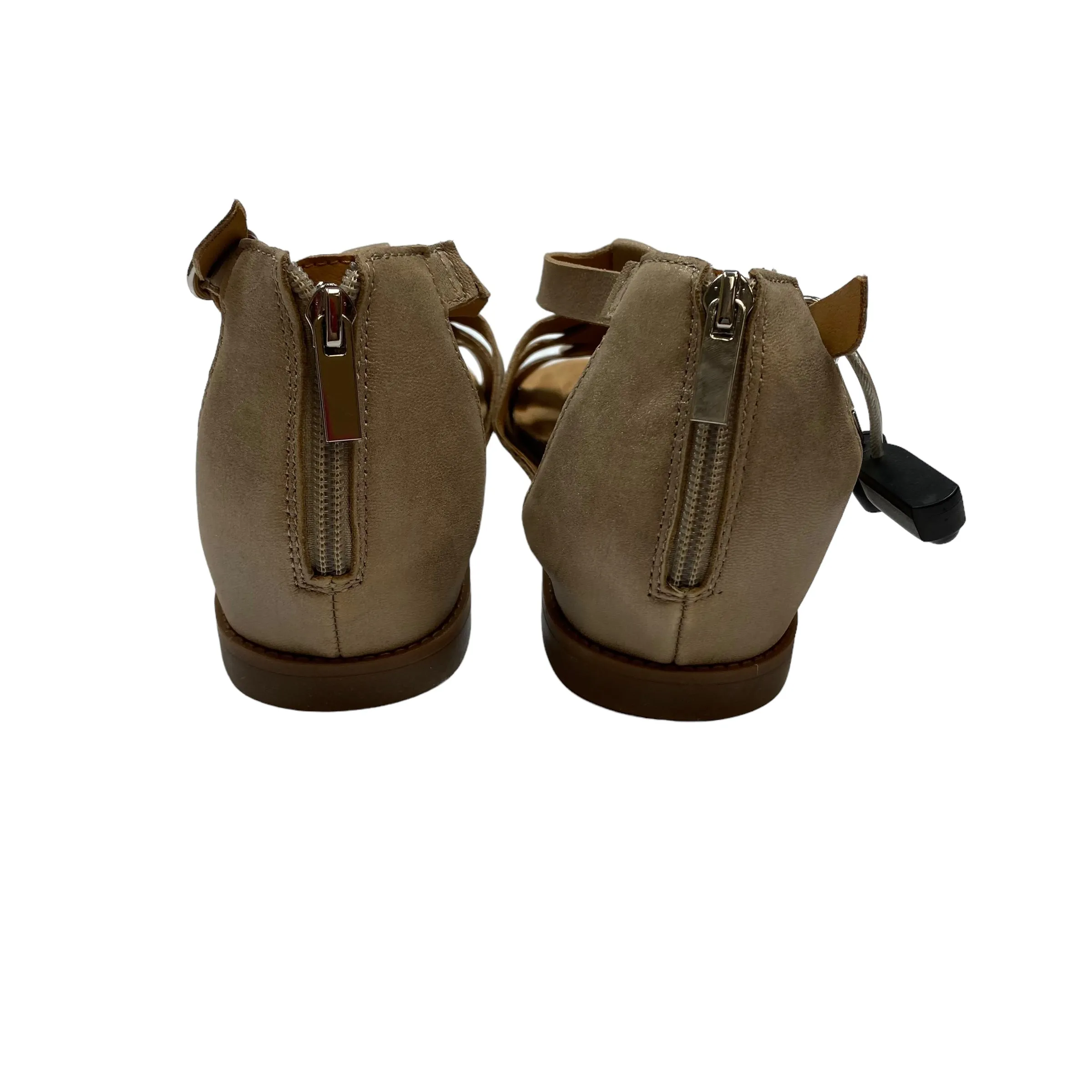 Gold Sandals Flats Earth, Size 8.5