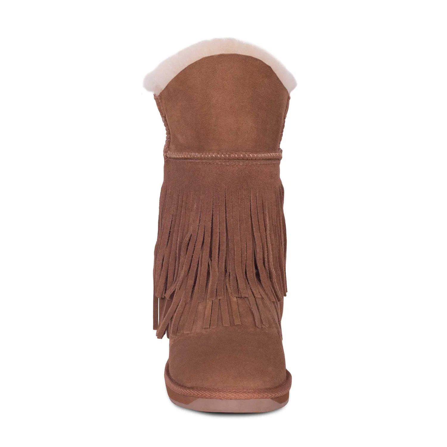 Ladies Classic Fringed Sheepskin Boot