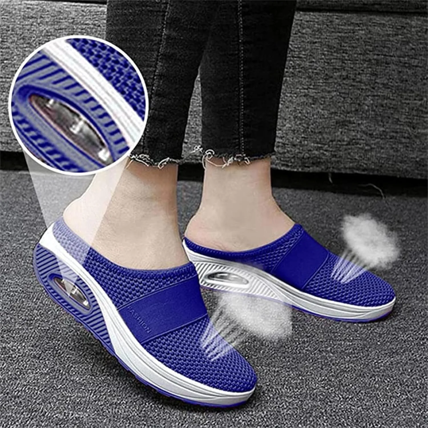 Ladmiple Sneakers For Women Walking Shoes Arch Support Fashion Dressy Casual Summer Comfortable Slip on Flats Loafers