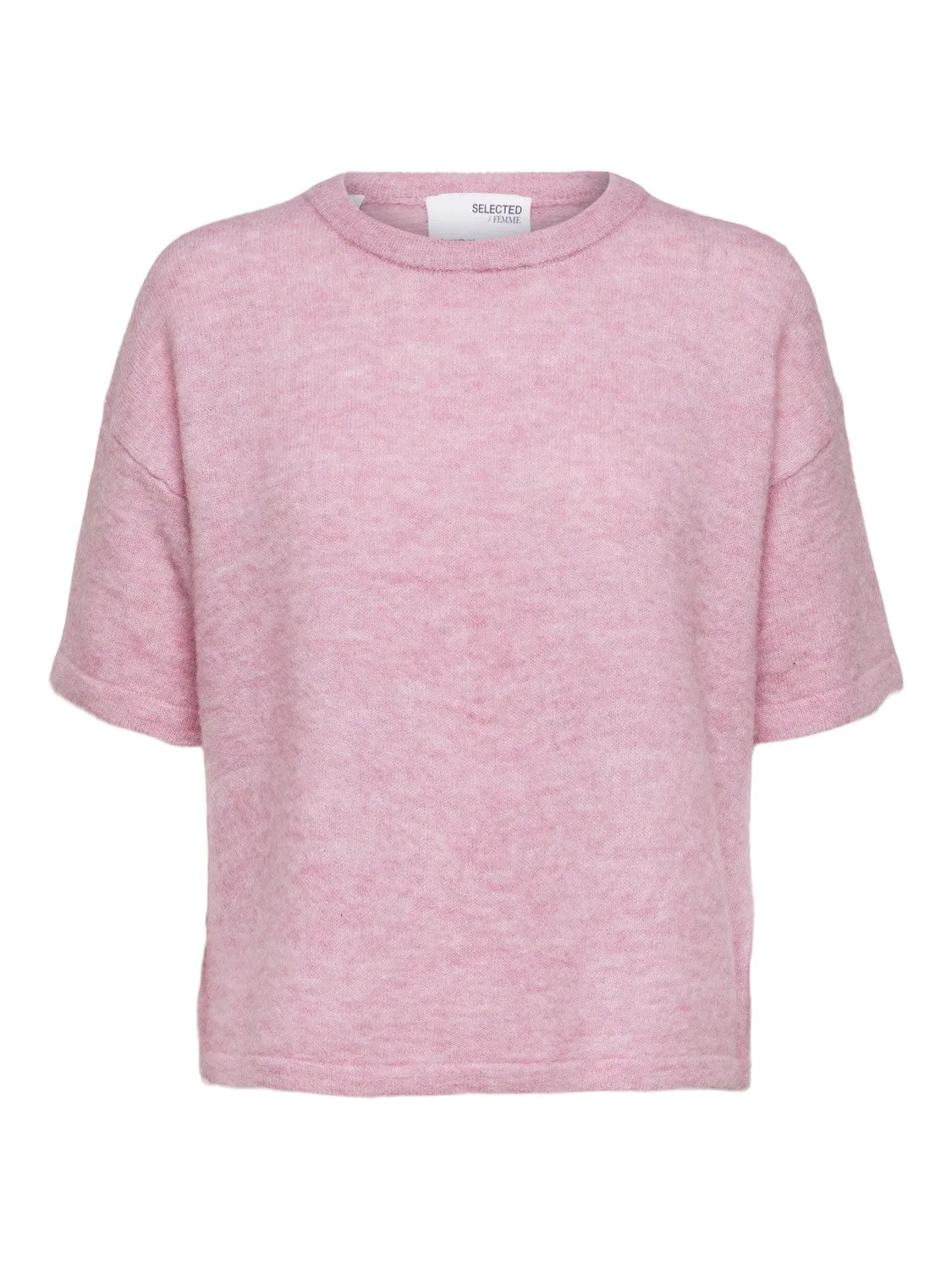 Liliana Me 2/4 Knit O-Neck - Sweet Lilac Melange