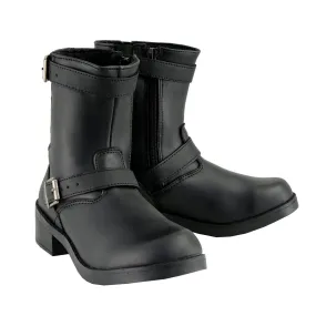 Milwaukee Leather MBK9290 Boys Black Classic Engineer Style Biker