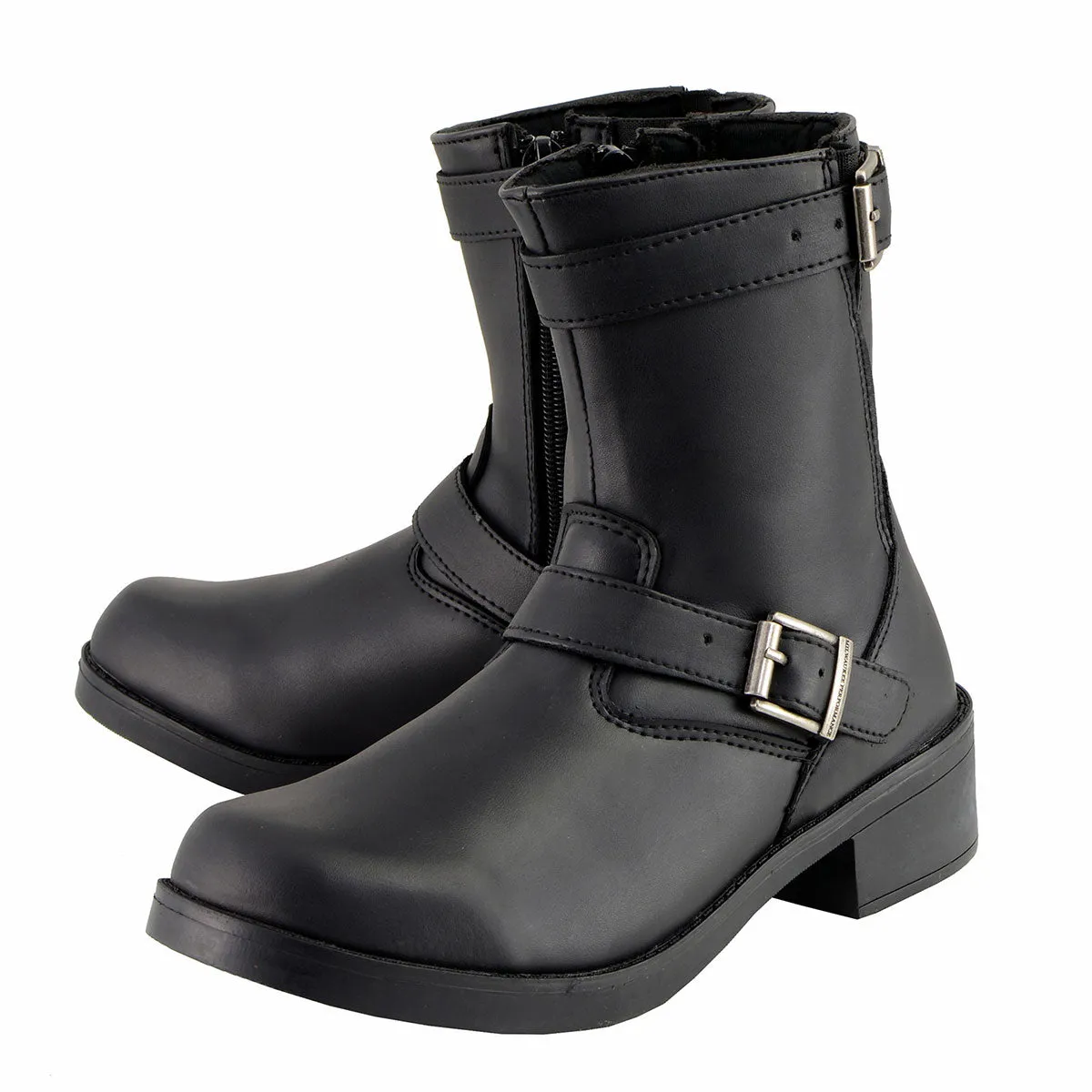 Milwaukee Leather MBK9290 Boys Black Classic Engineer Style Biker
