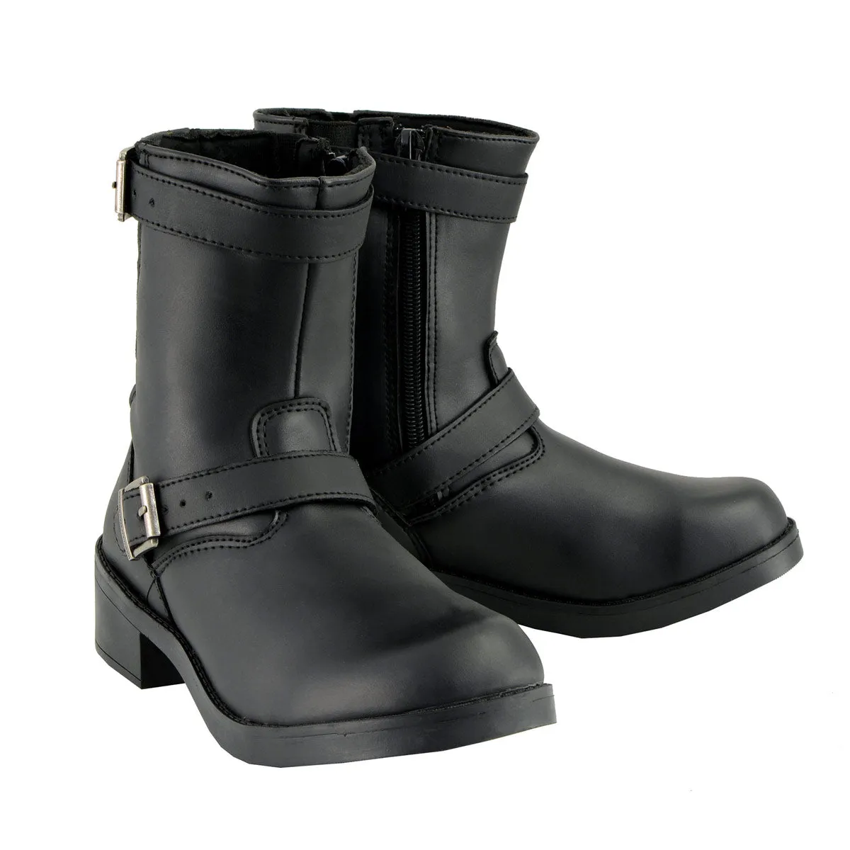 Milwaukee Leather MBK9290 Boys Black Classic Engineer Style Biker