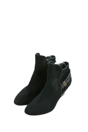Mimco Black Boots With Wedge 37