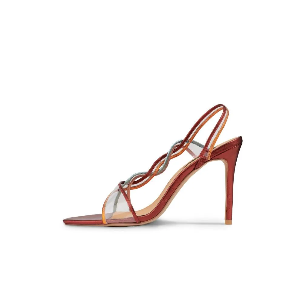 Olivia Sandal Red Multi Metallic