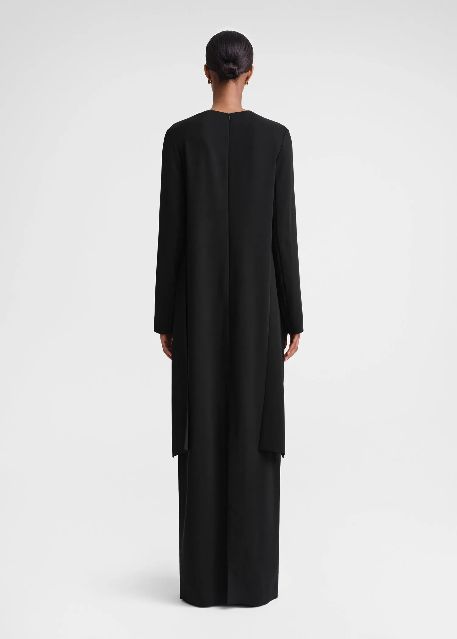 Sash cady dress black
