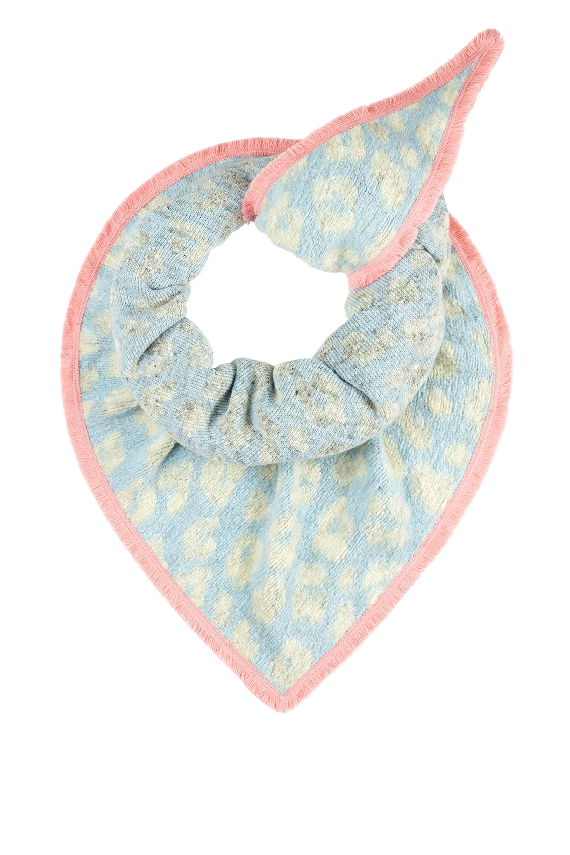 SHAWL - Animal Blue Ecru