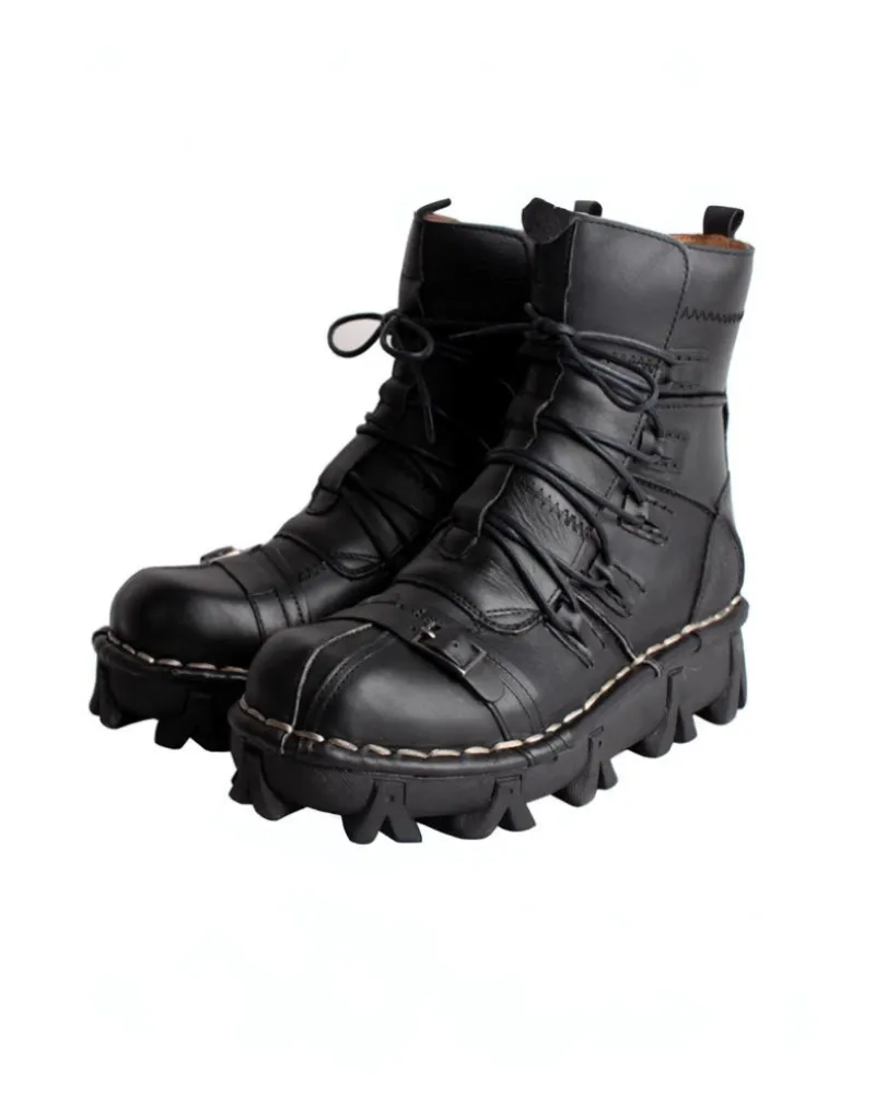 Techwear Punk Style Unisex Motorcycle Riding Boots