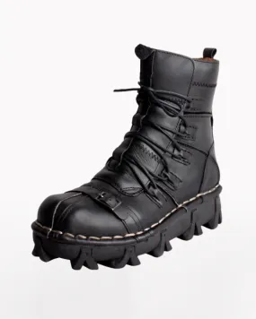 Techwear Punk Style Unisex Motorcycle Riding Boots