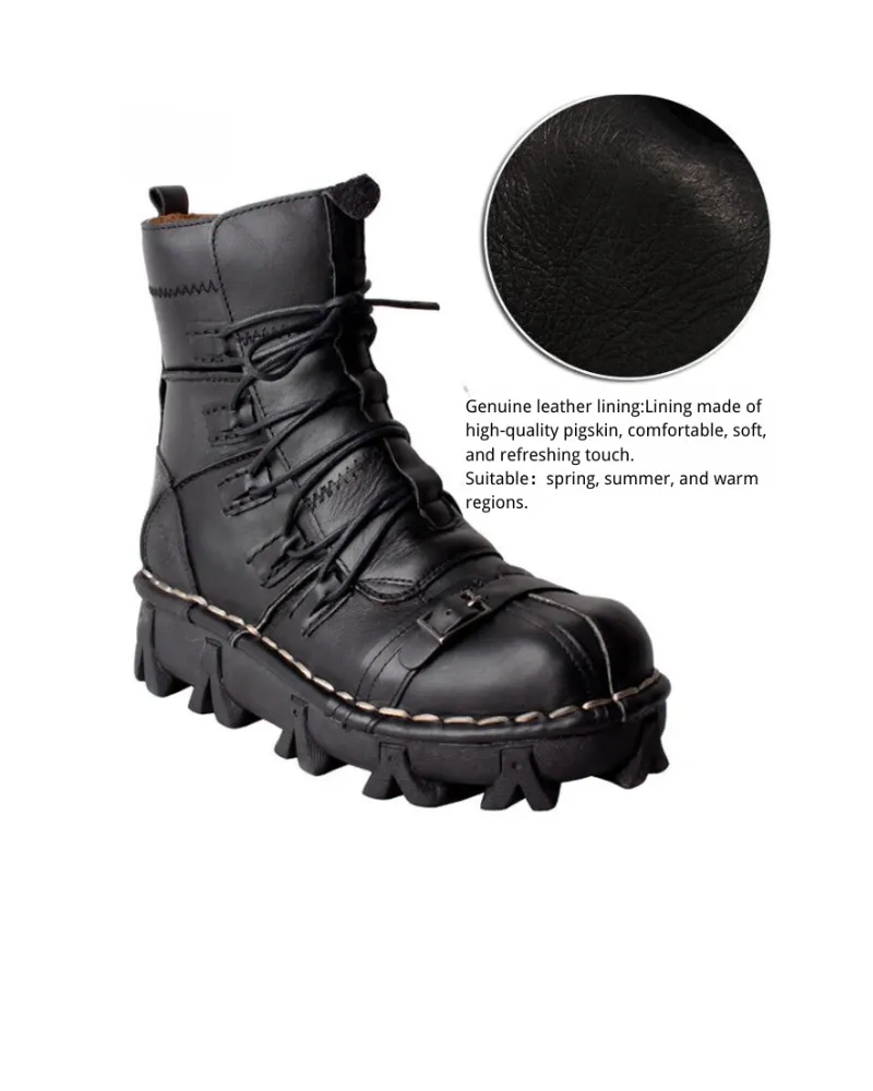 Techwear Punk Style Unisex Motorcycle Riding Boots