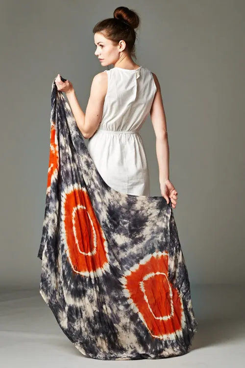 Tie Dye Viscose Scarf
