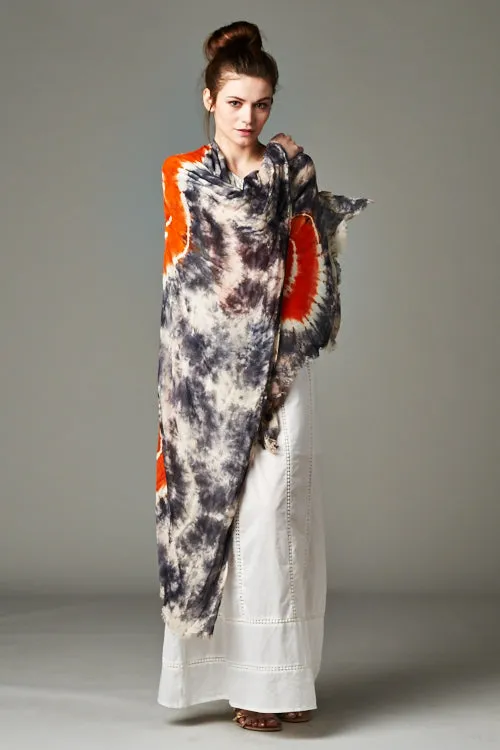Tie Dye Viscose Scarf