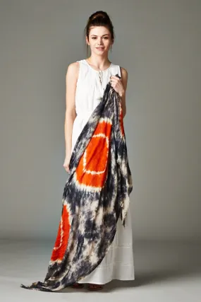 Tie Dye Viscose Scarf