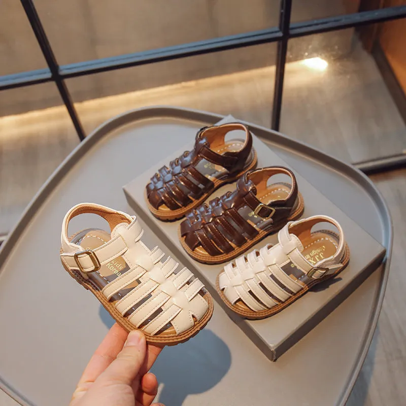 Wholesale Hollow Breathable Baby Girl Summer Rome Kids Shoes