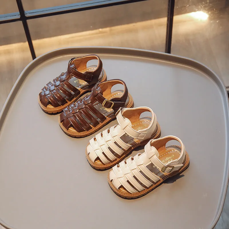 Wholesale Hollow Breathable Baby Girl Summer Rome Kids Shoes