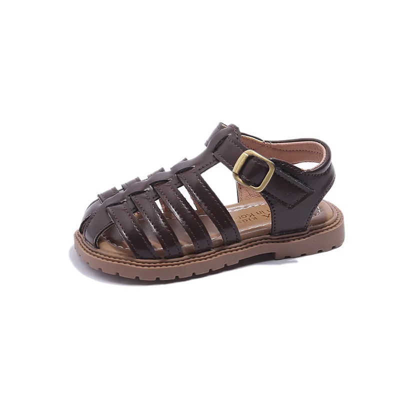 Wholesale Hollow Breathable Baby Girl Summer Rome Kids Shoes