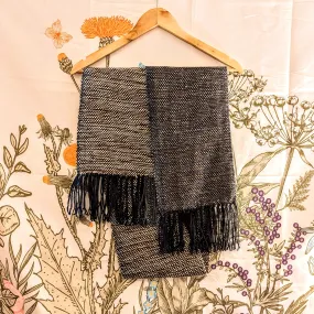 Winter Branches Handwoven Wool Scarf