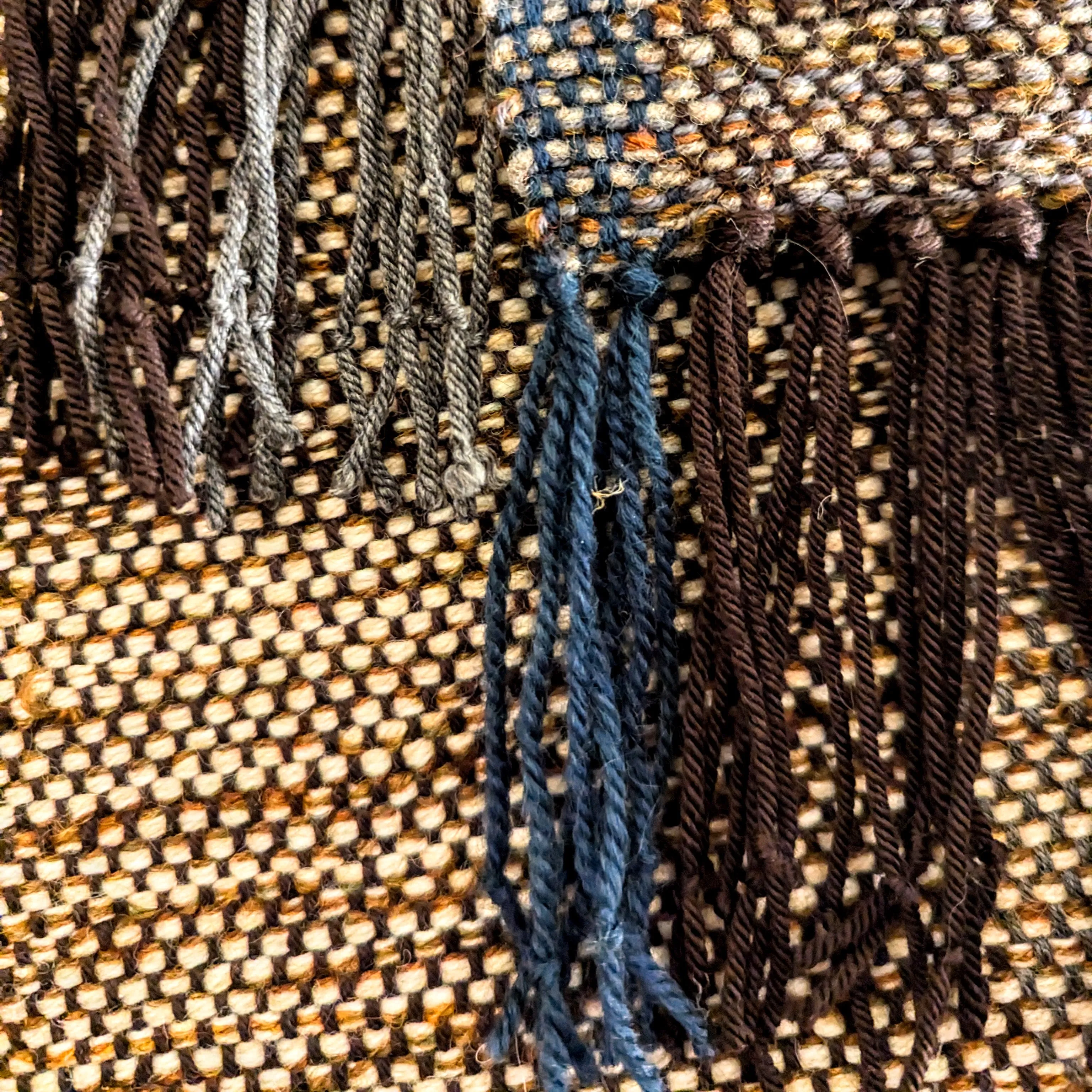 Winter Branches Handwoven Wool Scarf