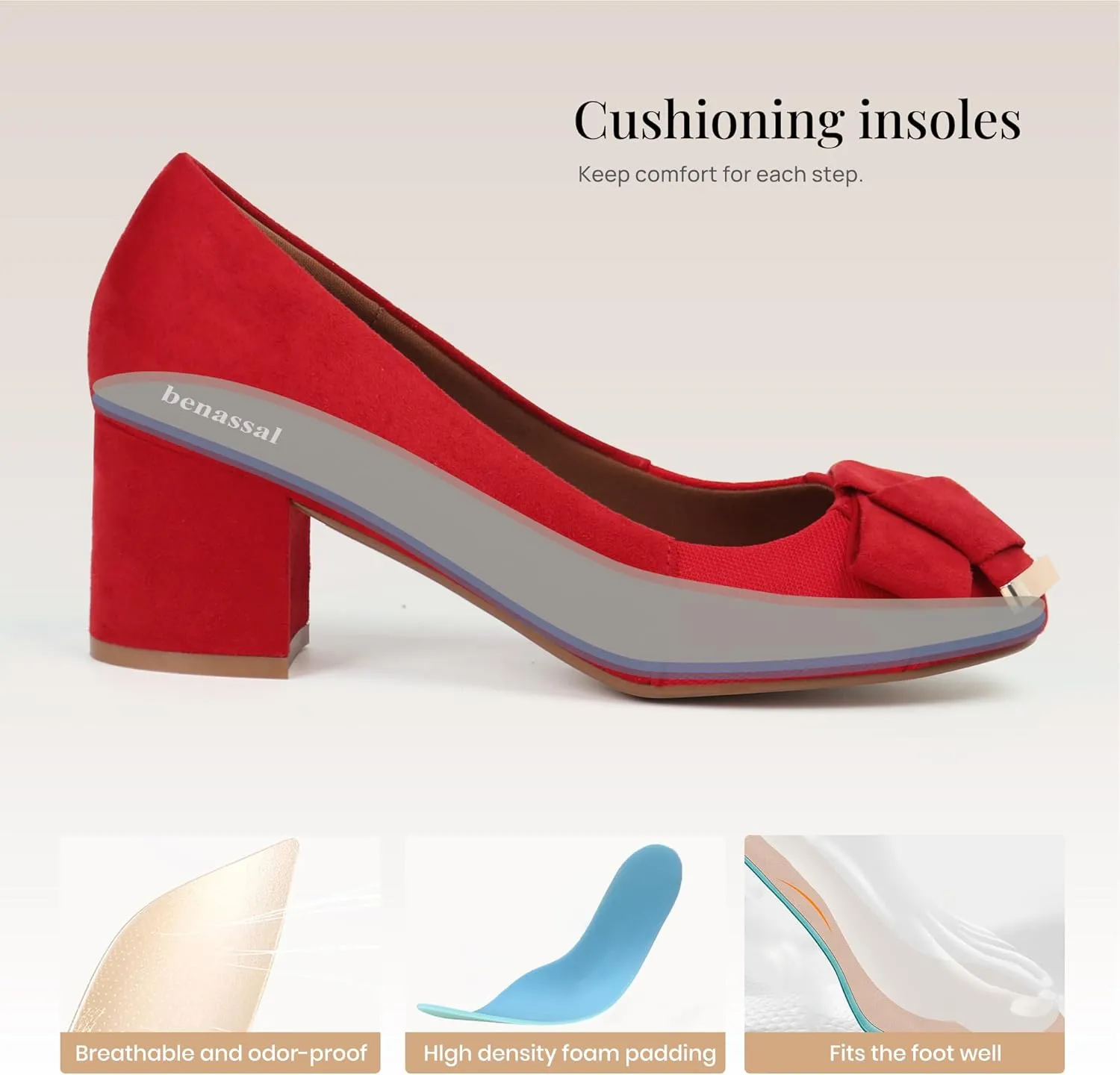 Women Bunion Pumps Comfortable Dress Shoes Orthopedic Heels